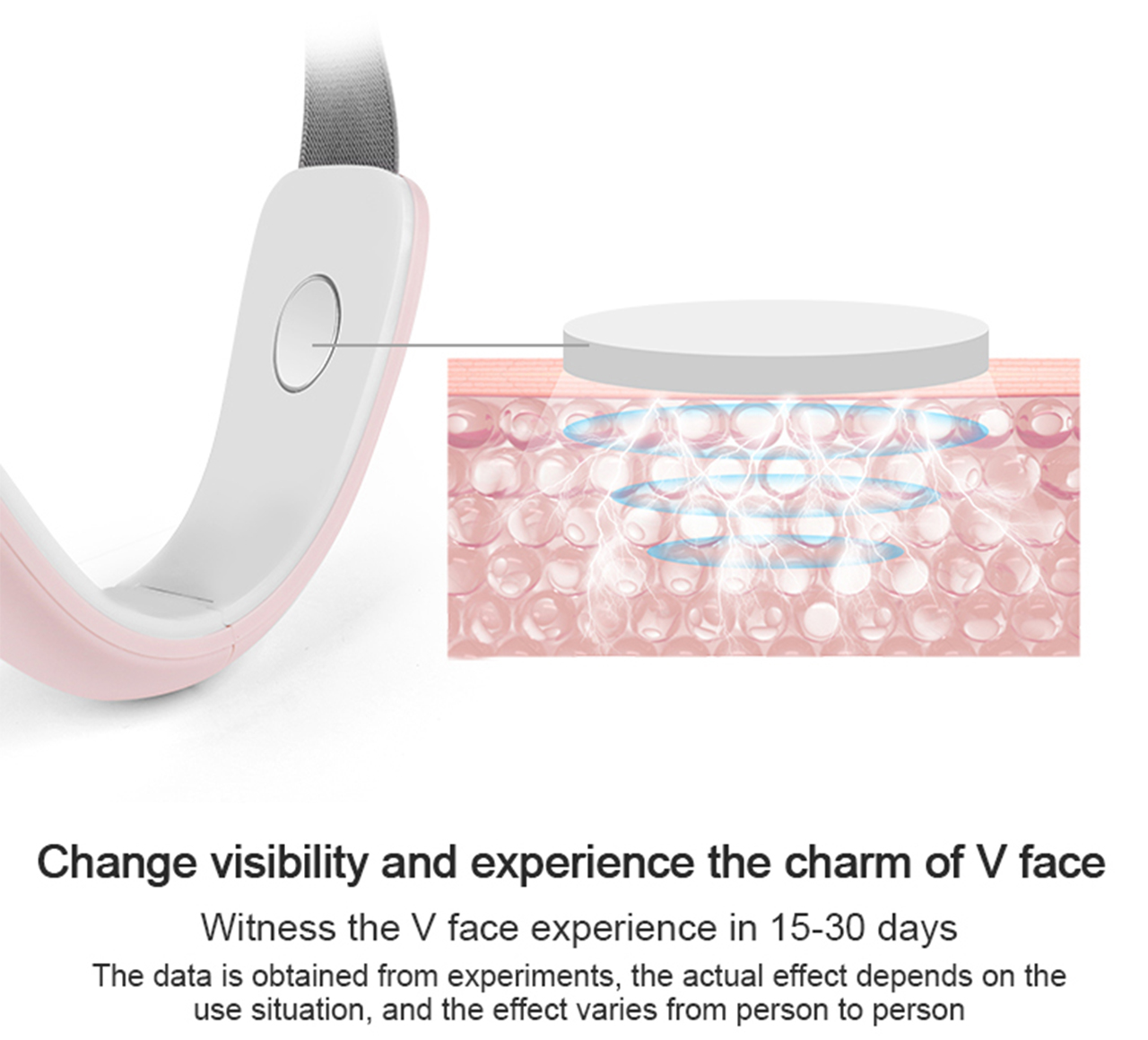 TENS pulse V-face instrument